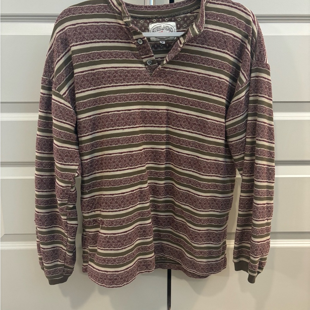 Vintage Striped Long Sleeve Shirt
